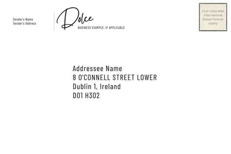 northern ireland delivery address.